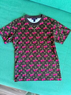 Louis Vuitton x Takashi Murakami Cherry T-Shirt Havana XS